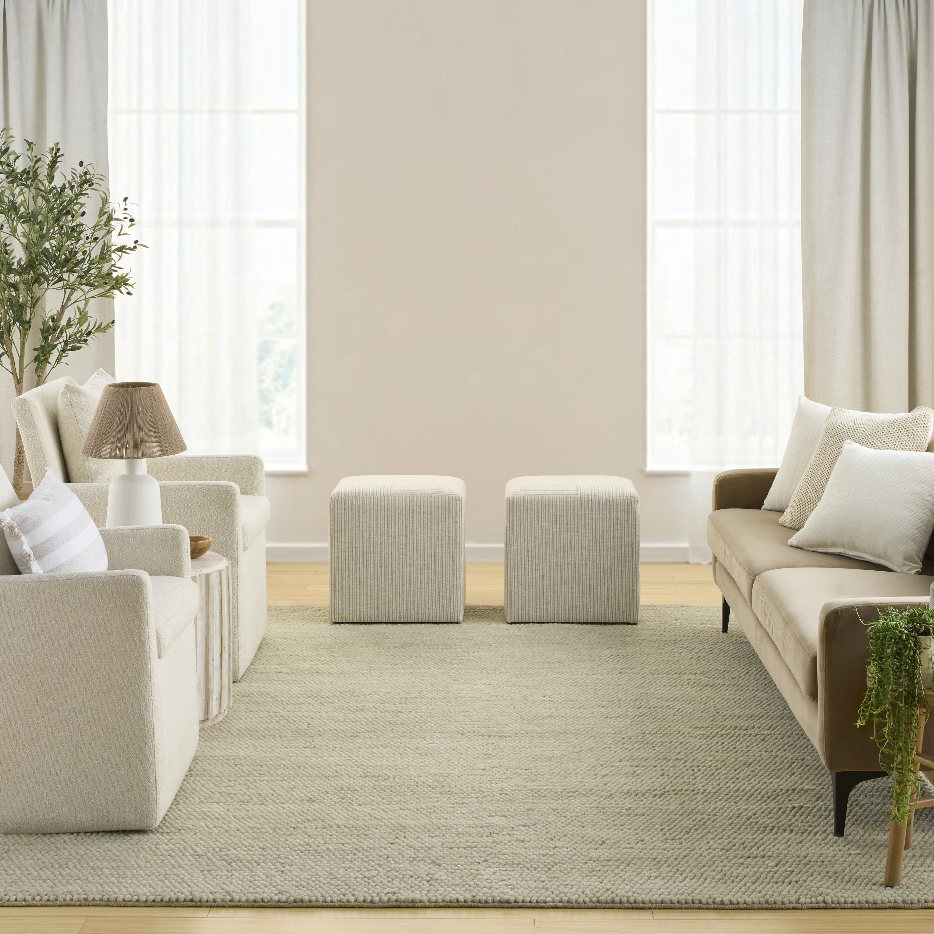 DKNY Pure Knots 7'9" x 9'9" Sage Modern Indoor Rug