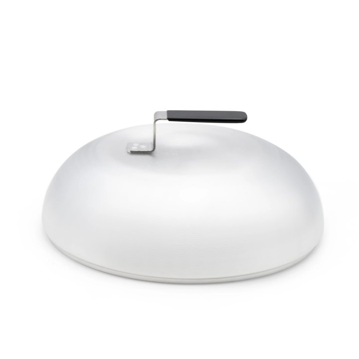 11-inch Wear-Ever® aluminum stir-fry domed cover in natural finish with dipped handle