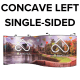 Single-Sided (Concave Left & End Caps Printed) Graphics