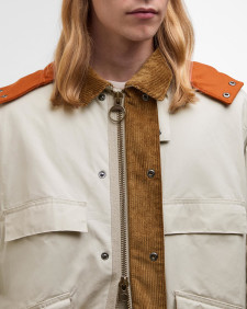 Barbour x Kaptain Sunshine Oversized Bedale Casual Field Coat Clay