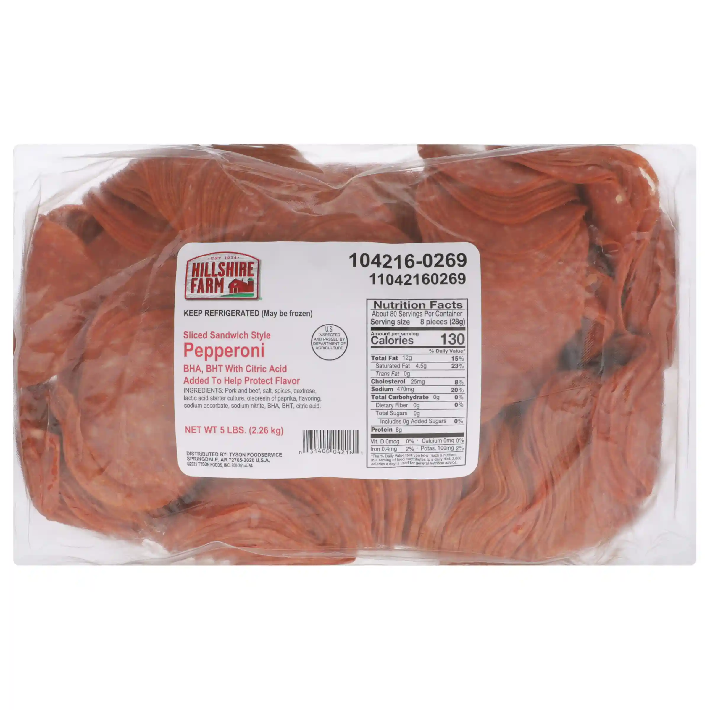 Hillshire Farm® Sliced Sandwich Style Pepperoni, 8 oz._image_21