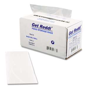 IGLPBR1014, Inteplast,  LLDPE Food Bags, 10 in Wide, 14 in High, 0.75 Mils Thick, Clear