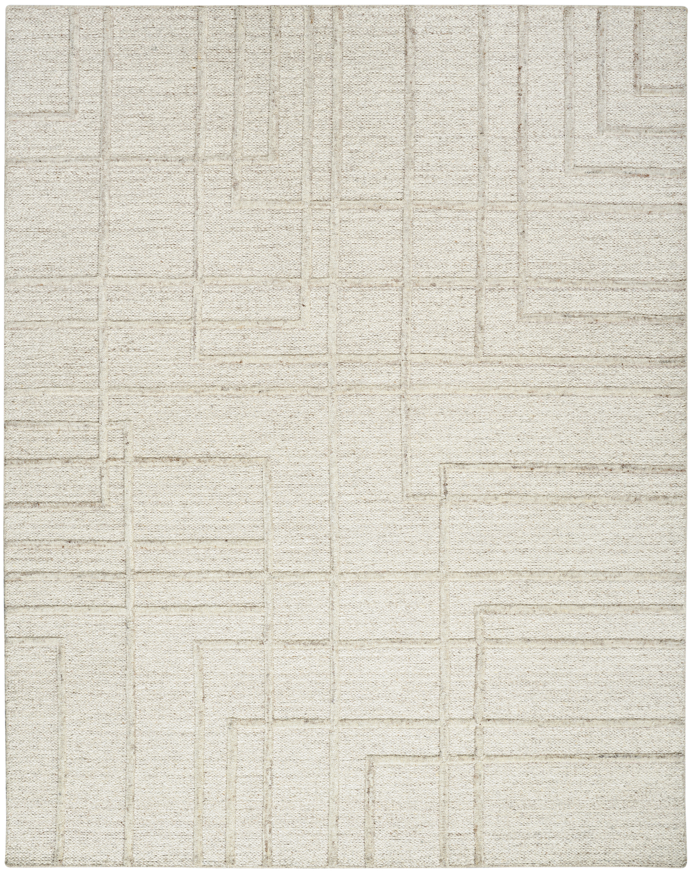 Calvin Klein CK045 Impressions 8'6" x 11'6" Ivory Modern Indoor Rug