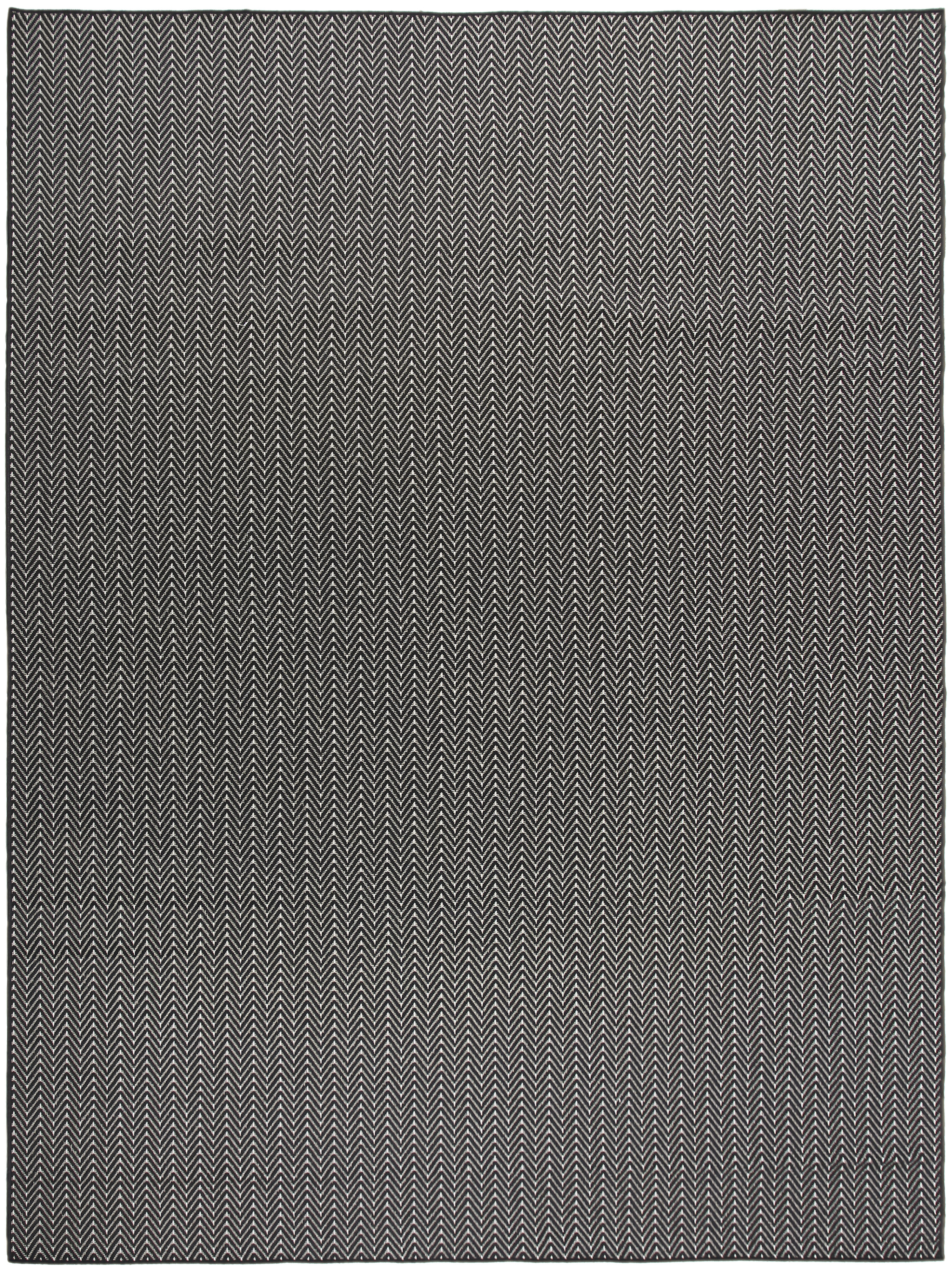 Nourison Horizon Indoor/Outdoor 8' x 10' Black Modern Rug