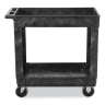 Rubbermaid Commercial, Heavy Duty 2 Shelf, Utility Cart, Black