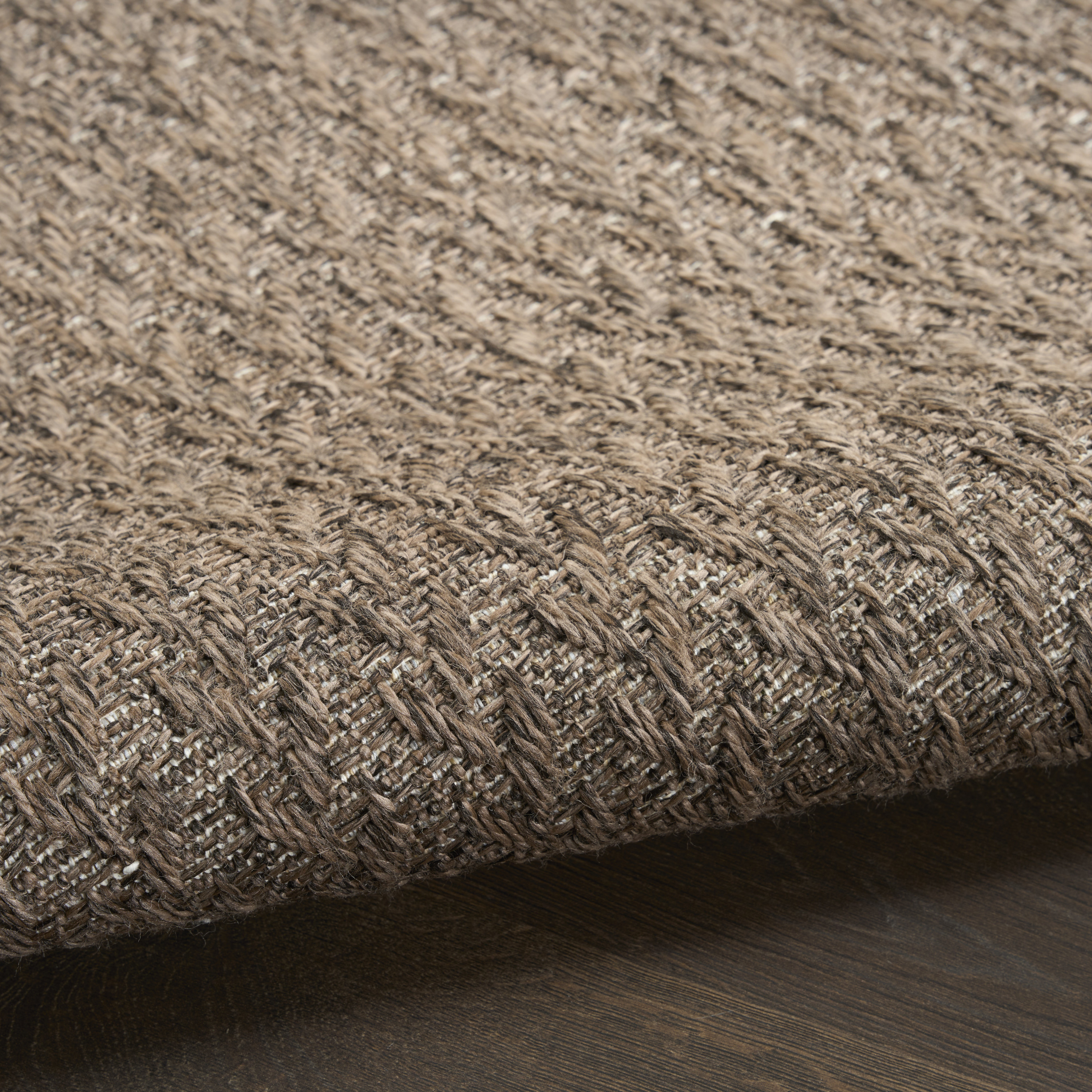 Nourison Tulum 4' x 6' Brown Outdoor Rug