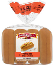 Pepperidge Farm® Sweet & Soft Hot Dog Buns Top Sliced