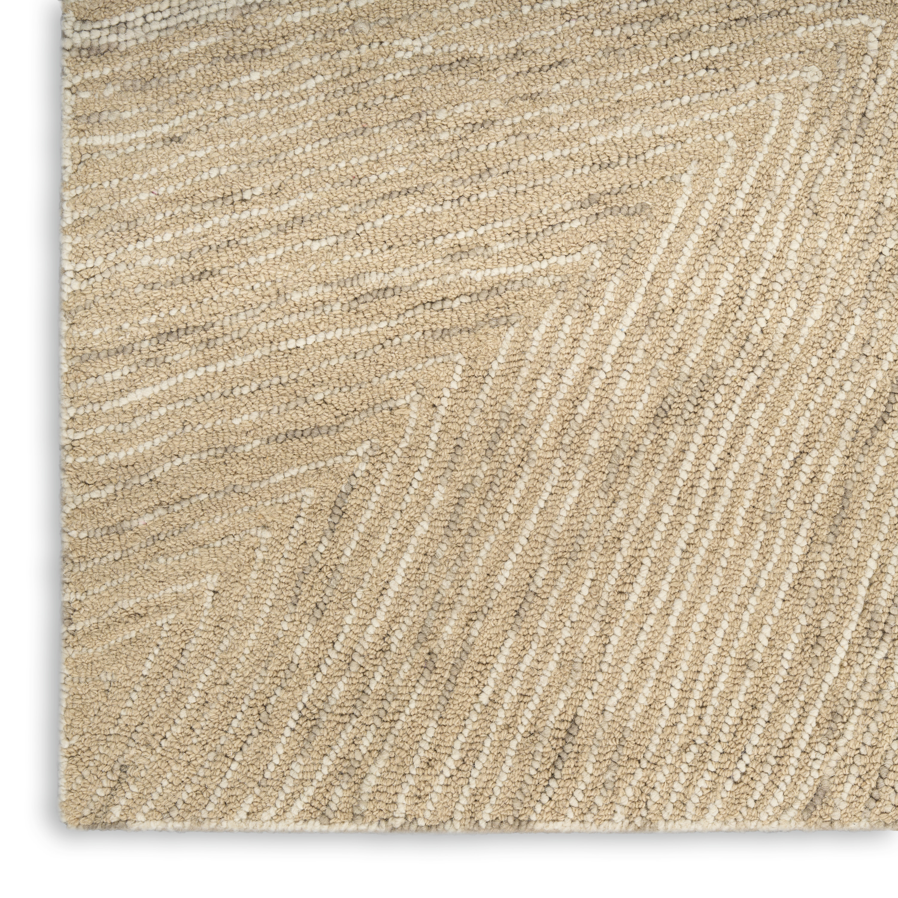 DKNY Pure Angles 3'9" x 5'9" Camel Modern Indoor Rug