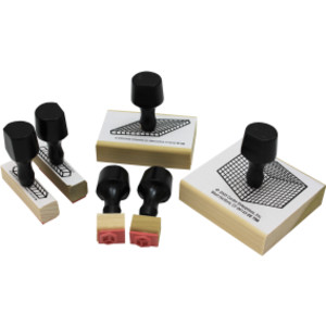 Base 10 Block Stamps - Set of 6
