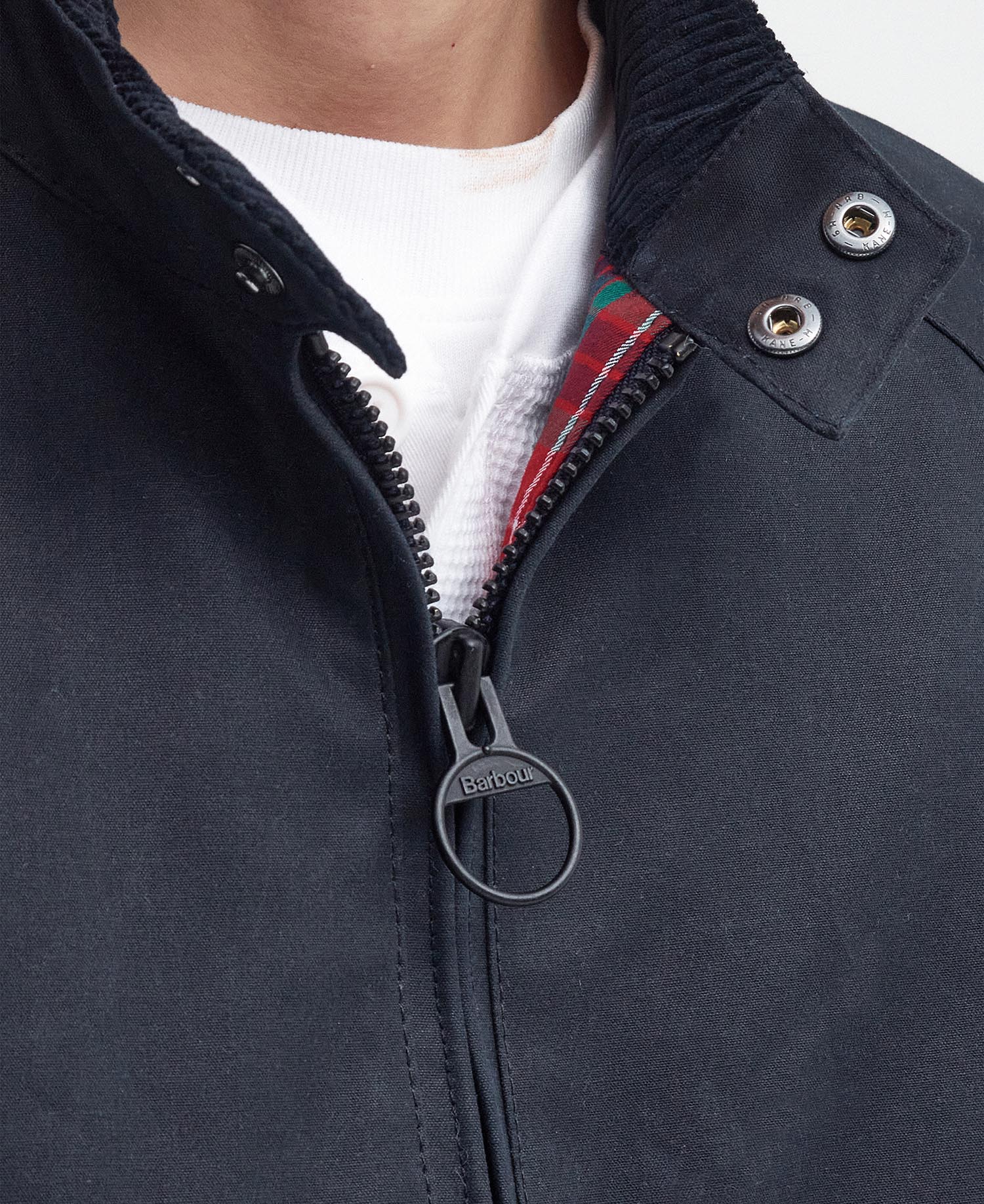 Barbour x Baracuta Porton Waxed Harrington Jacket image number 4