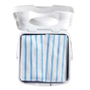 Rubbermaid Commercial, HYGEN, Disposable Microfiber Cloth, 12"x12", Blue/White