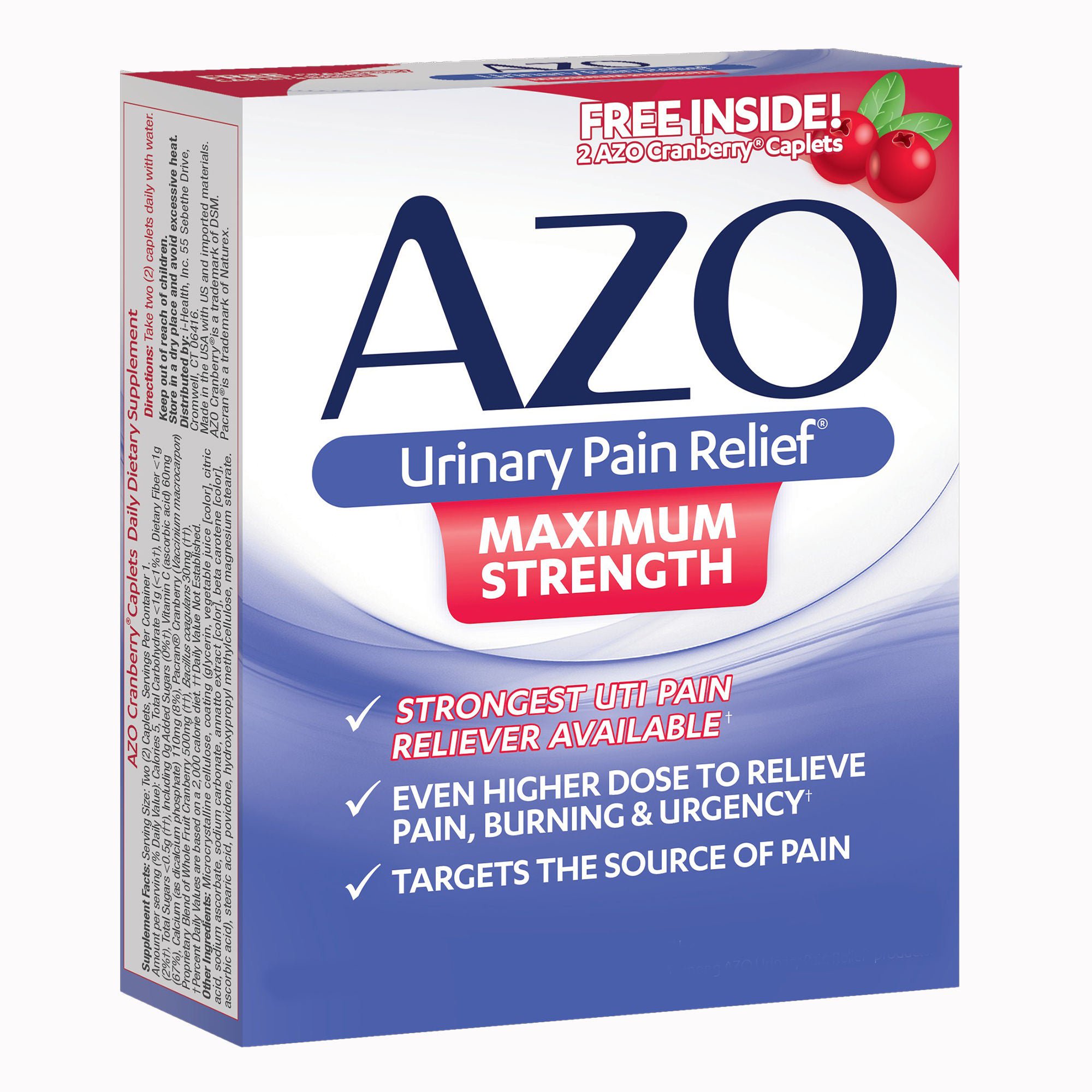 AZO® Urinary Pain Relief Tablets, Maximum Strength, 24 per Box