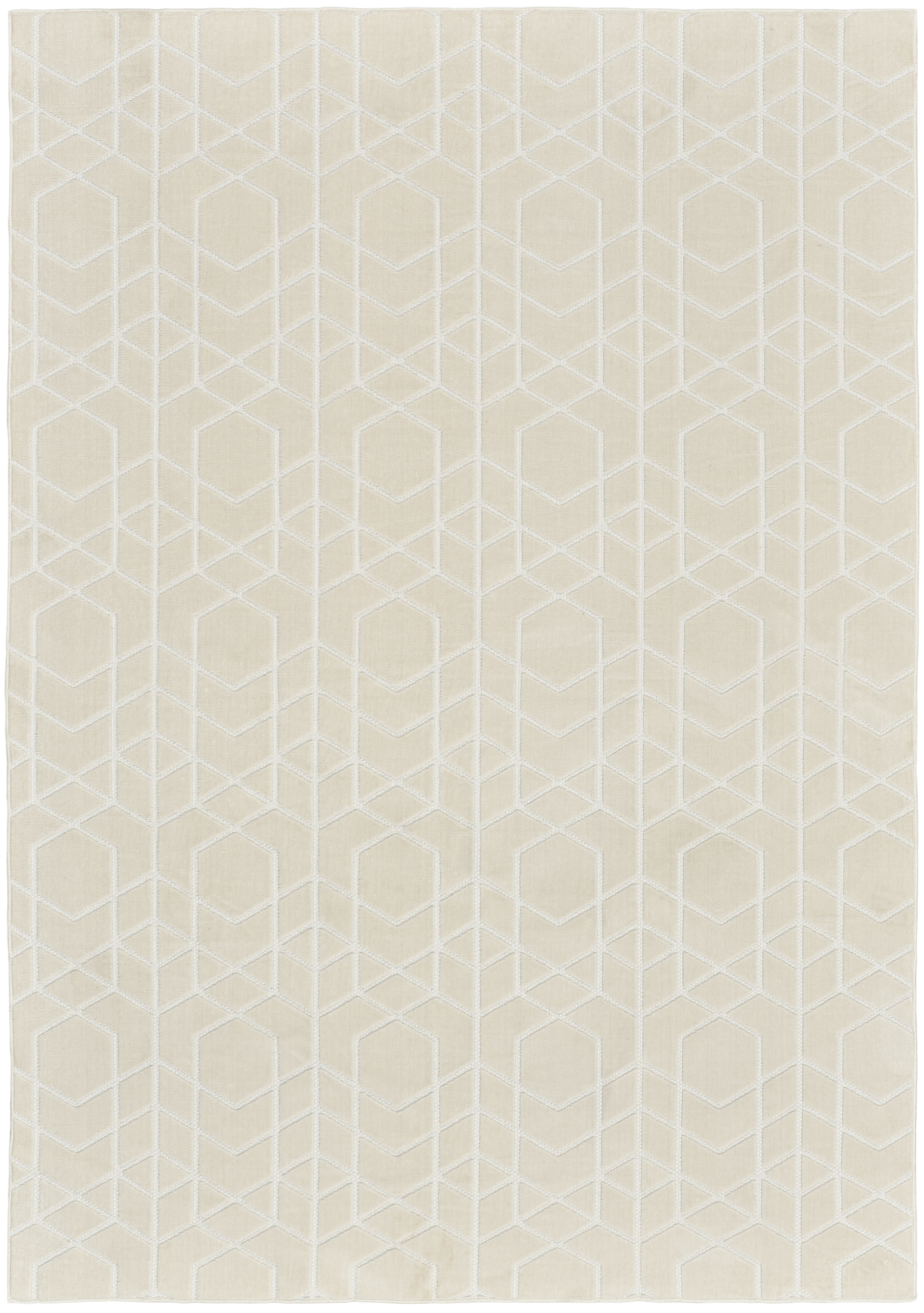 Nourison Washable Charm 5' x 7' Ivory Modern Indoor Rug