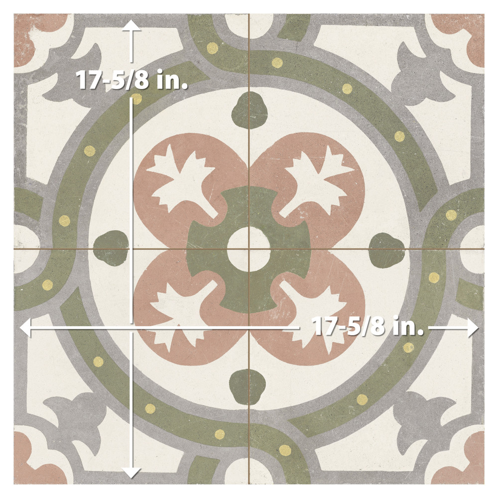 Kings Paname Concorde 17-5/8 in. x 17-5/8 in. Ceramic Floor and Wall Tile