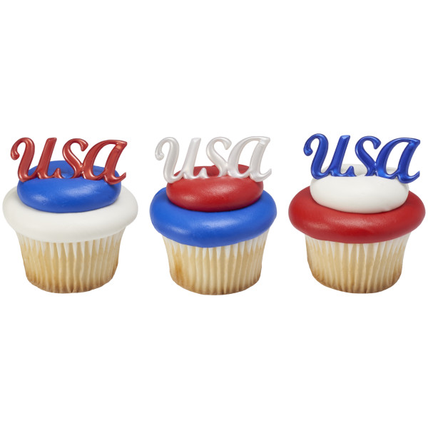 USA Script Cupcake Layon