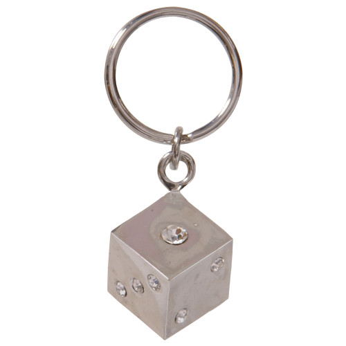 Jeweled Dice Key Chain