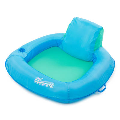 SwimWays, Spring Float Premium SunSeat Blue Inflatable Floating Chair