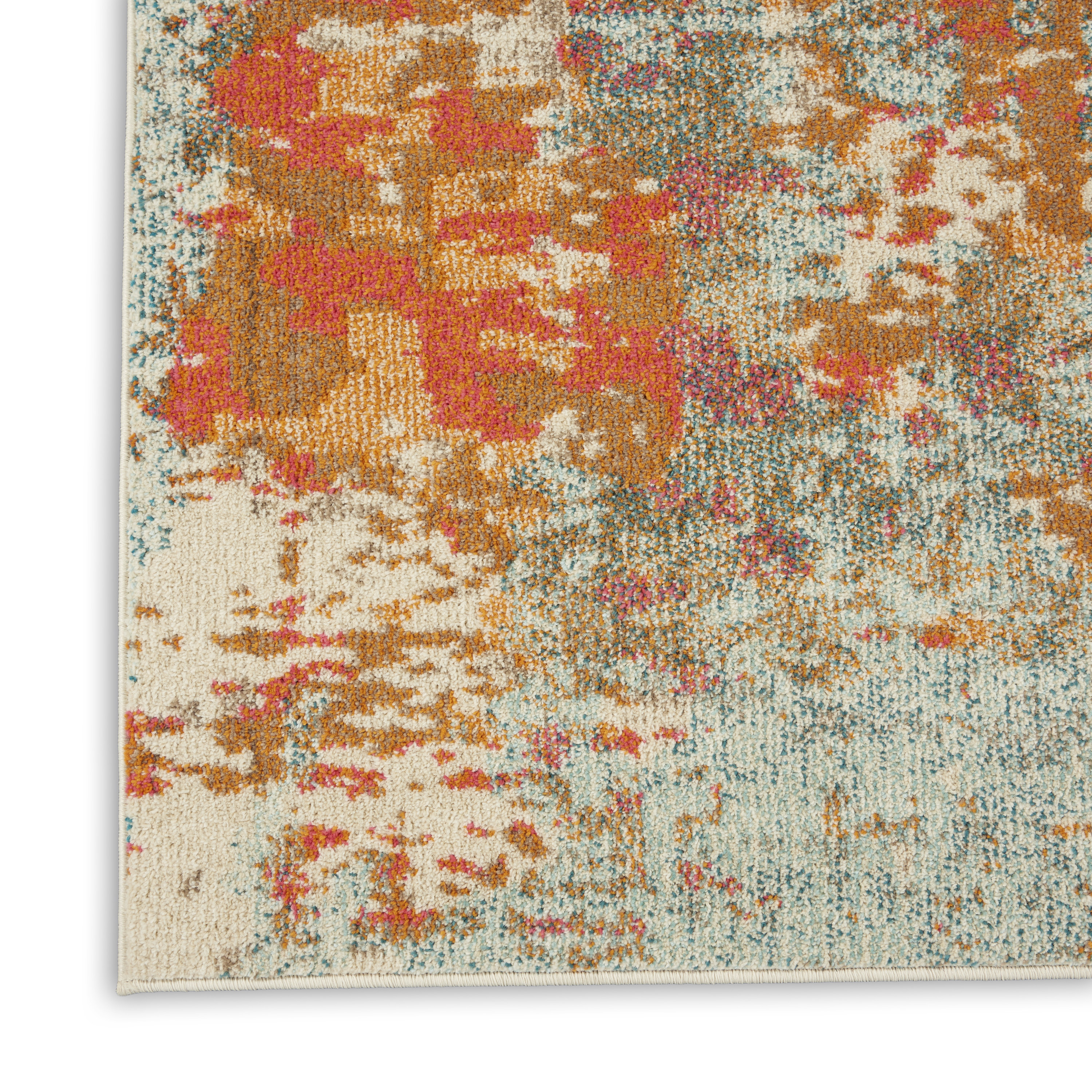 Nourison Celestial 9' x 12' Pink Multicolor Modern & Contemporary Indoor Rug