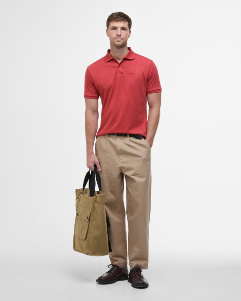 Hylton Short-Sleeved Polo Shirt Red Spice