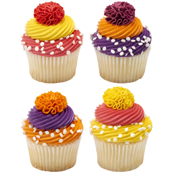 Marigold - Red 3 Free SugarSoft® Premium Edible Decorations