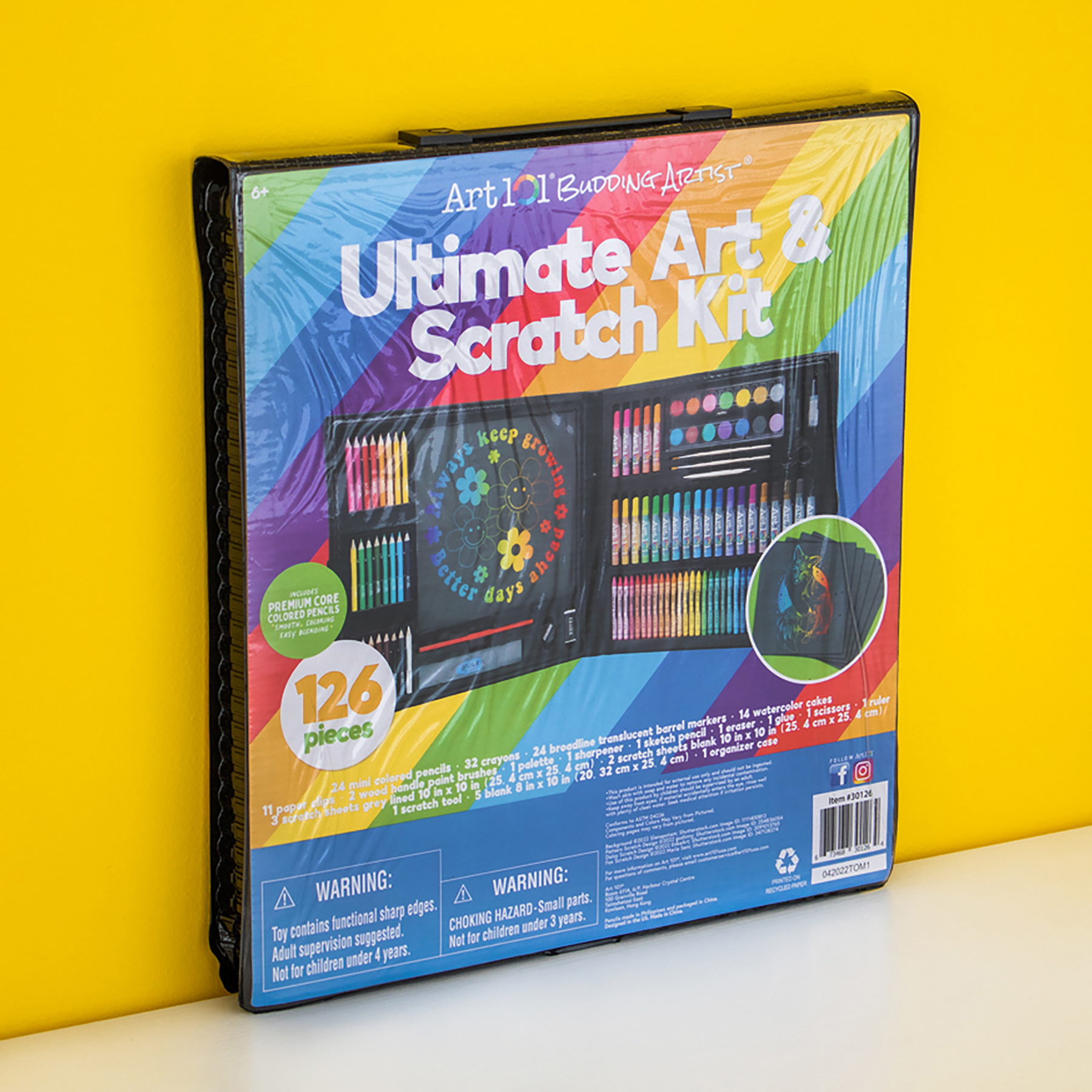 Art 101 Ultimate Scratch Kit with 126 pieces image number null