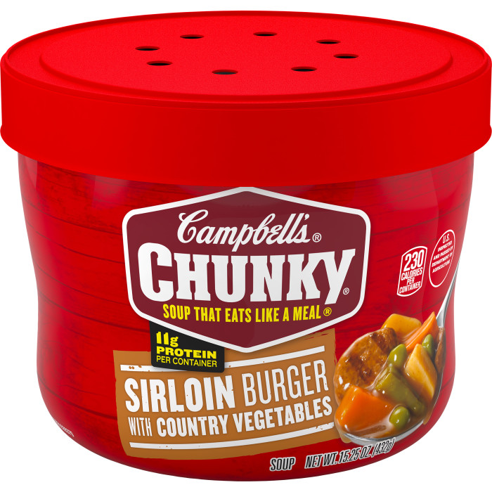 Sirloin Burger with Country Vegetables Soup