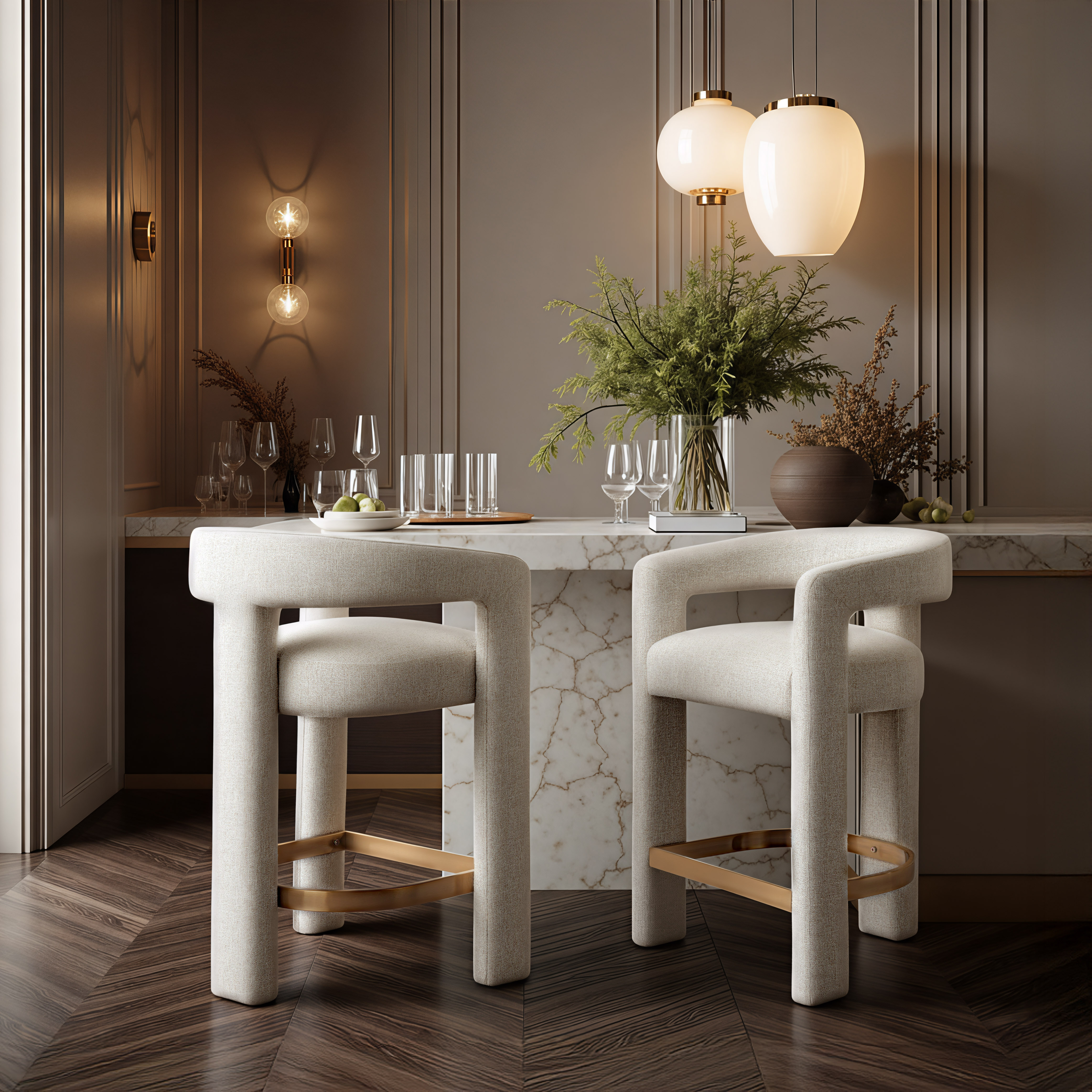 Saiko Counter Stool Beige product image