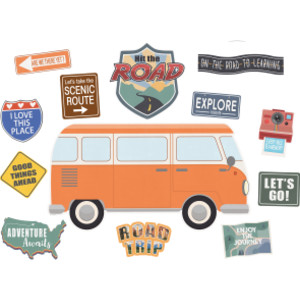Moving Mountains Road Trip Hit the Road Bulletin Board Set, 15 Pieces
