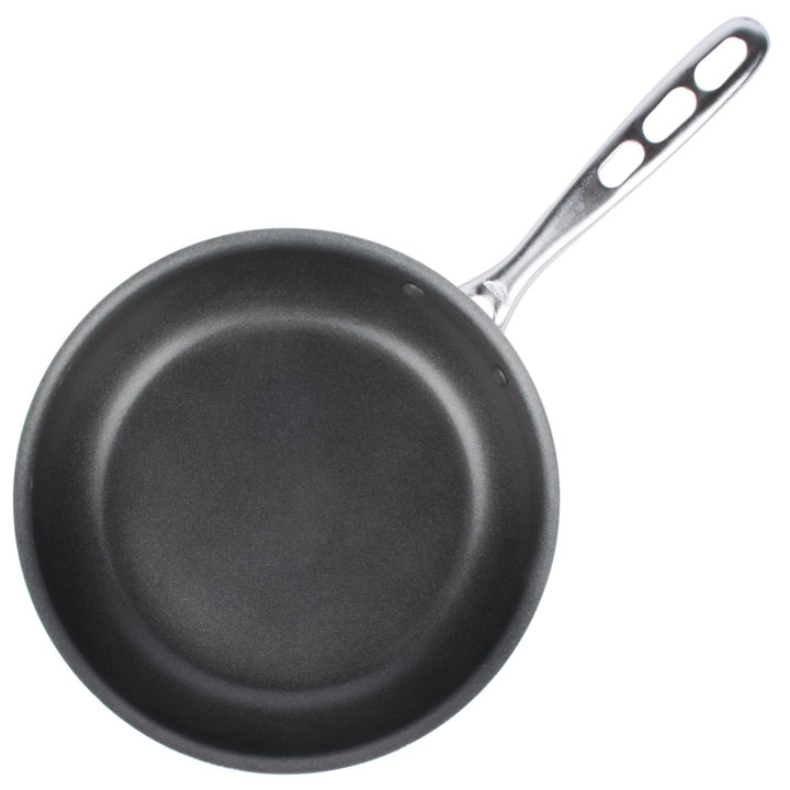 10-inch Wear-Ever® aluminum fry pan with SteelCoat x3™ nonstick coating and plated TriVent handle