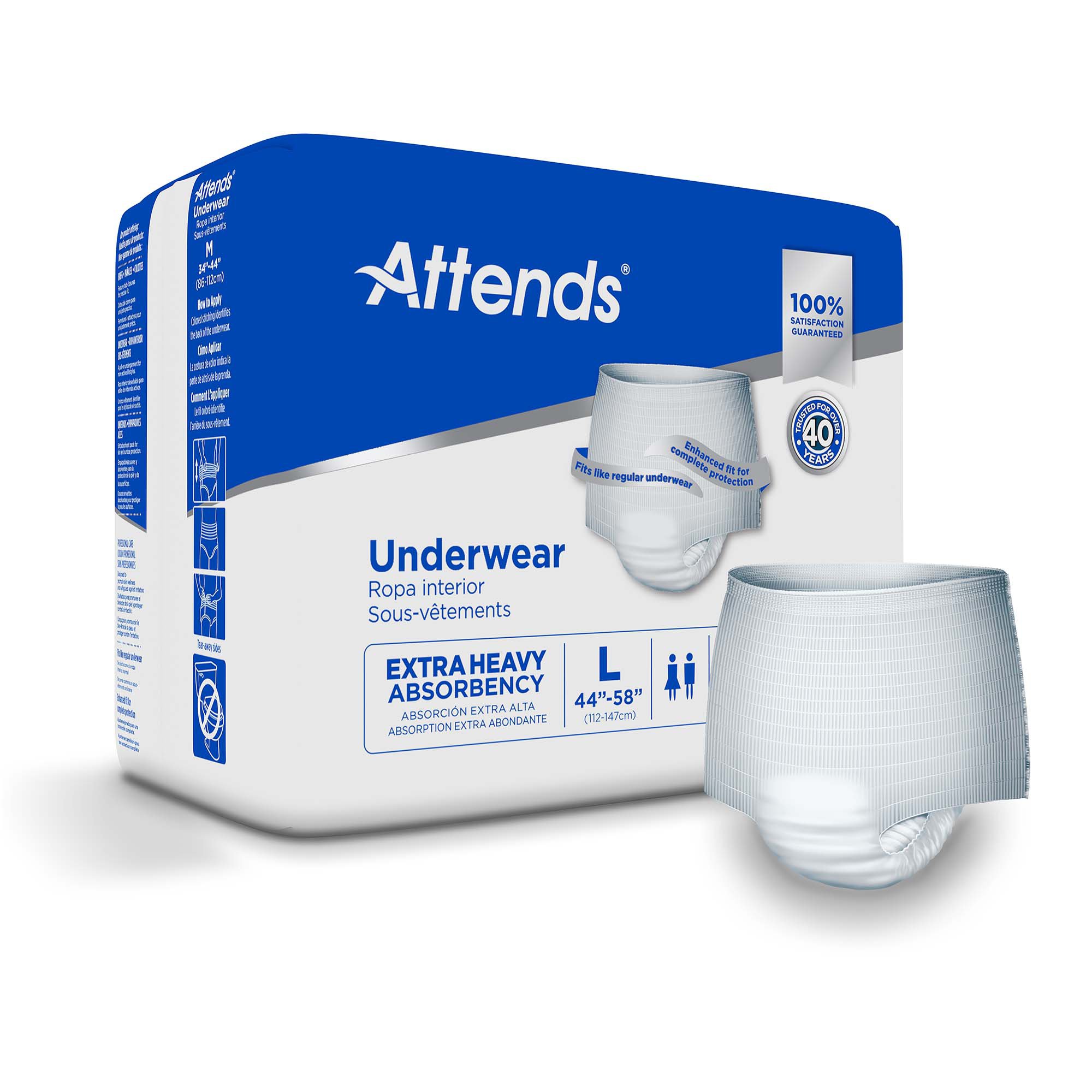 Attends Care Heavy Absorbent Underwear, Regular MK 771657
