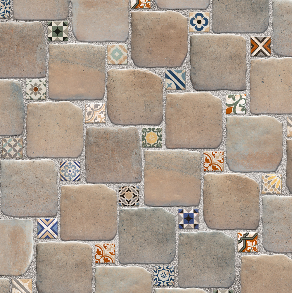 Benisa Marelle Teja with Paladio Taco 5-7/8 in. x 8 in. Porcelain Floor and Wall Tile