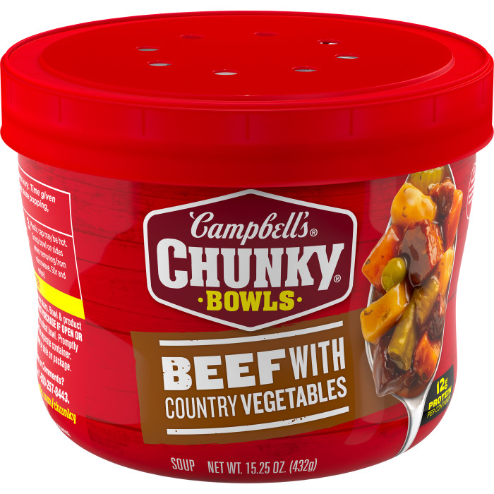 Beef with Country Vegetables Soup Microwavable Bowl