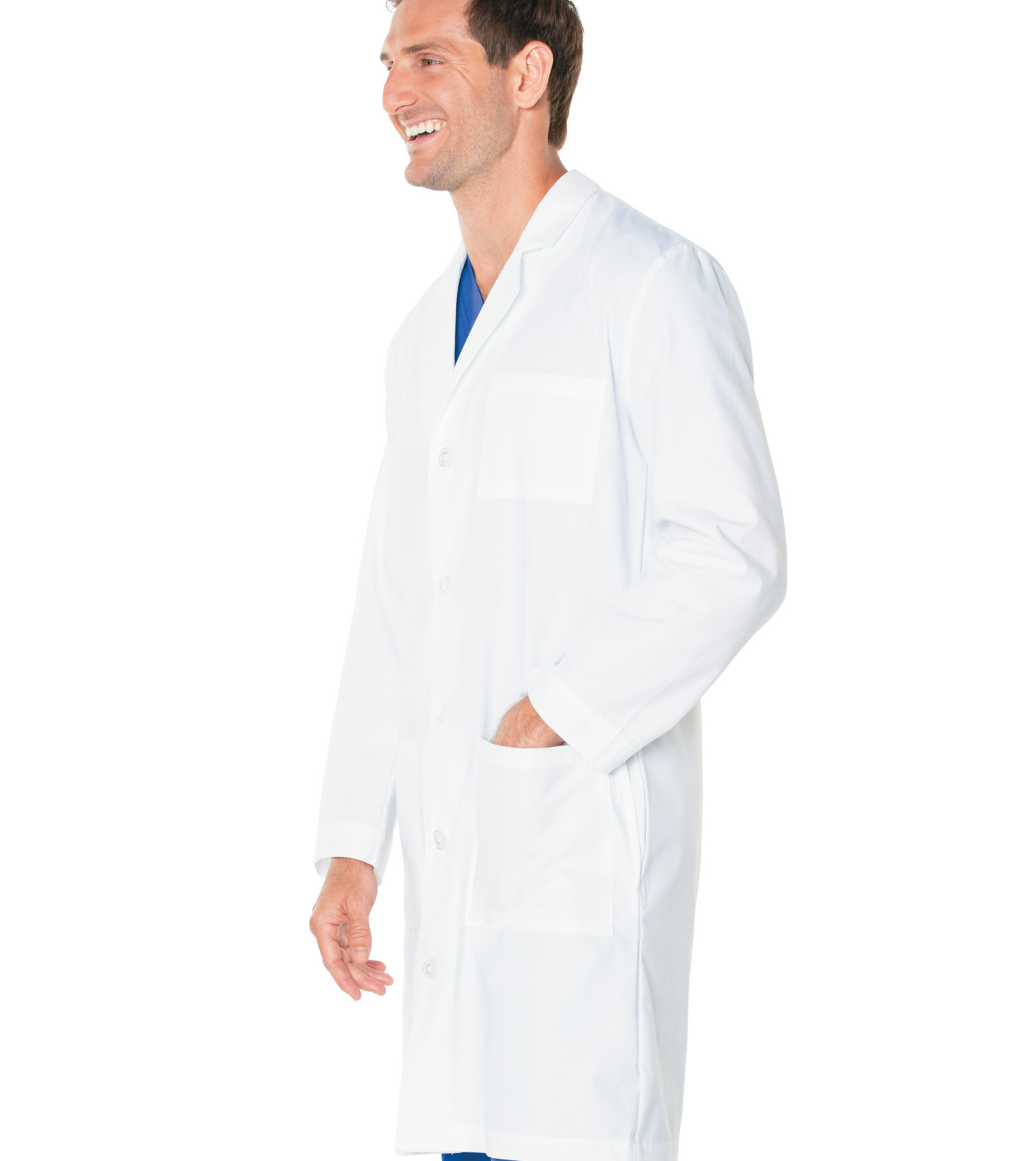 Landau Men's 3Pocket FullLength Lab Coat (3145) Landau Scrubs