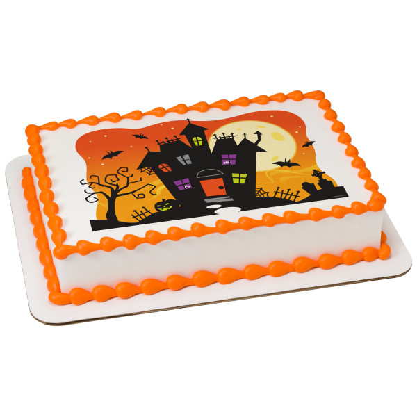 Spooky Haunted House PhotoCake® Edible Image®