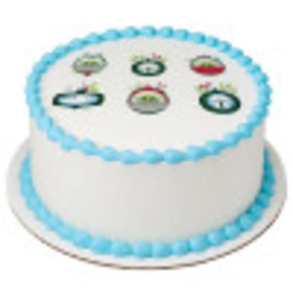 Star Wars™ The Mandalorian Grogu on Holiday PhotoCake® Edible Image®