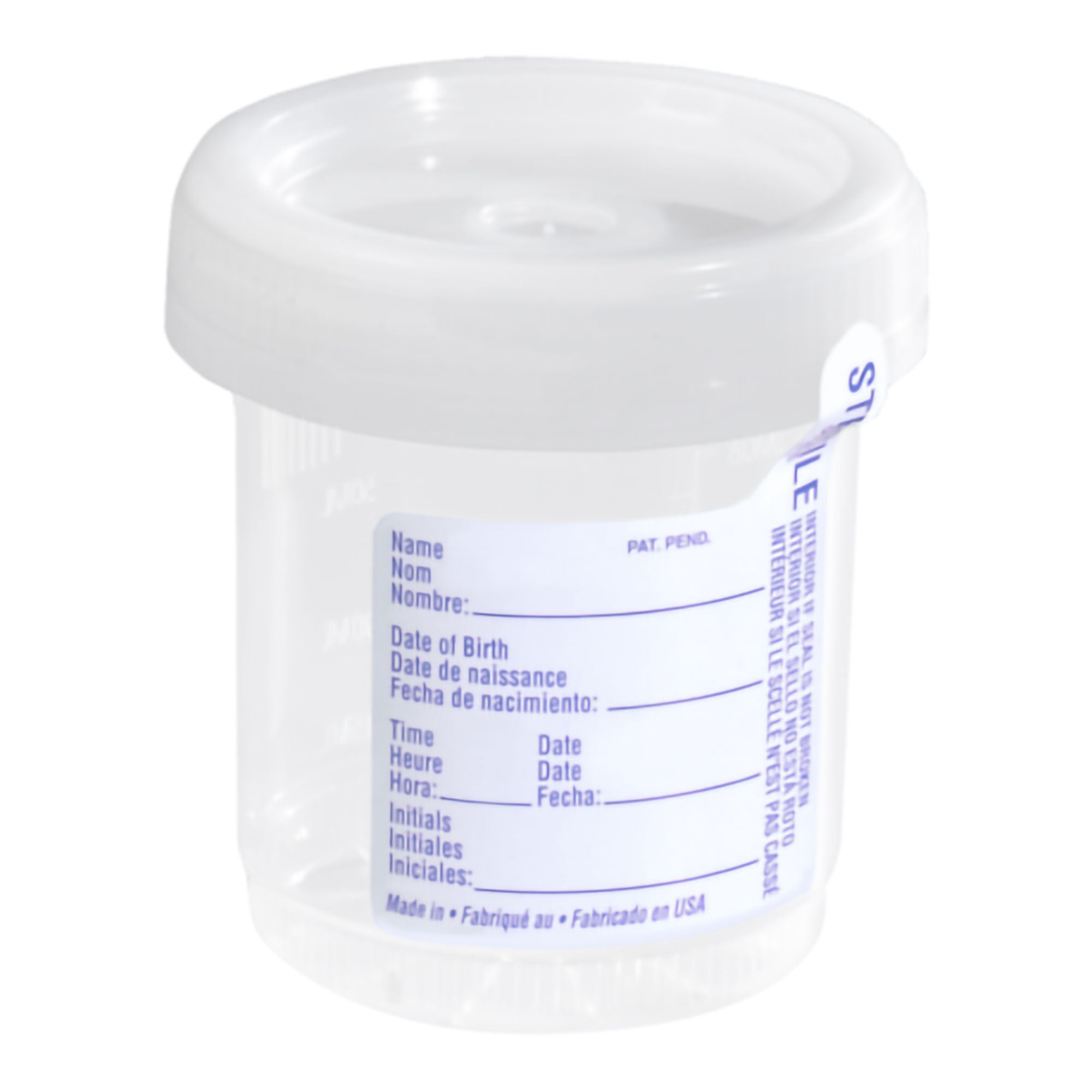 Sarstedt TUBE, COLL URINE STR 60MMX65MMW/CLICK CAP & LABEL (400/CS)