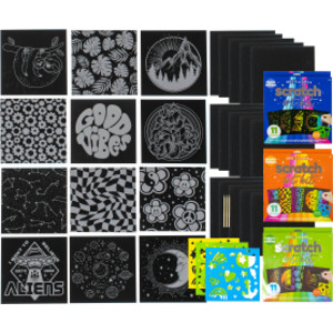 Scratch Art Kit 3-Pack