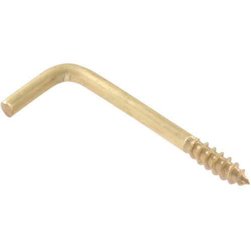 Hardware Essentials Square Bend Hook Brass 0.106