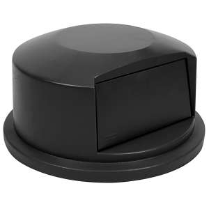 Rubbermaid Commercial, BRUTE®, Dome, Resin, 44 gal, Black, Receptacle Lid