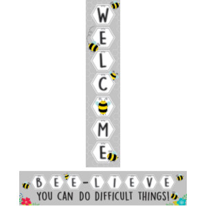 Busy Bees Double-Sided Welcome Banner, 39" x 8"