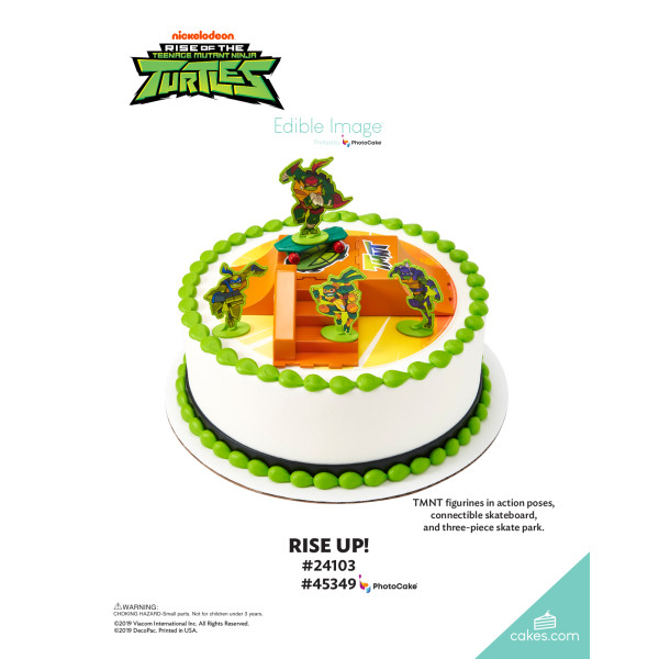 Teenage Mutant Ninja Turtles™ Rise Up! The Magic of Cakes® PhotoCake® Enhanced Round Background Page