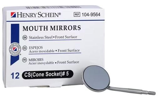 Henry Schein Front Surface Mirror #5 Cone Socket