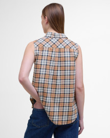 Bredon Sleeveless Shirt Hessian Tartan