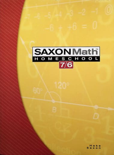 Saxon Math 7/6  Homeschool Student Edition (4th Edition)