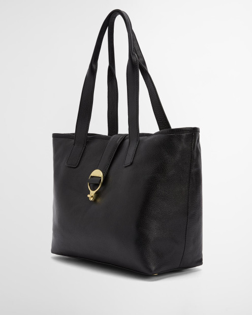 Alder Leather Tote Bag Black