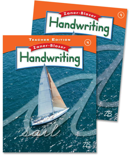 Zaner-Bloser Handwriting Grade 4 Home School Bundle - Student Edition/Teacher Edition (2012 edition)