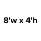 Hanging Sign 8'w x 4'h