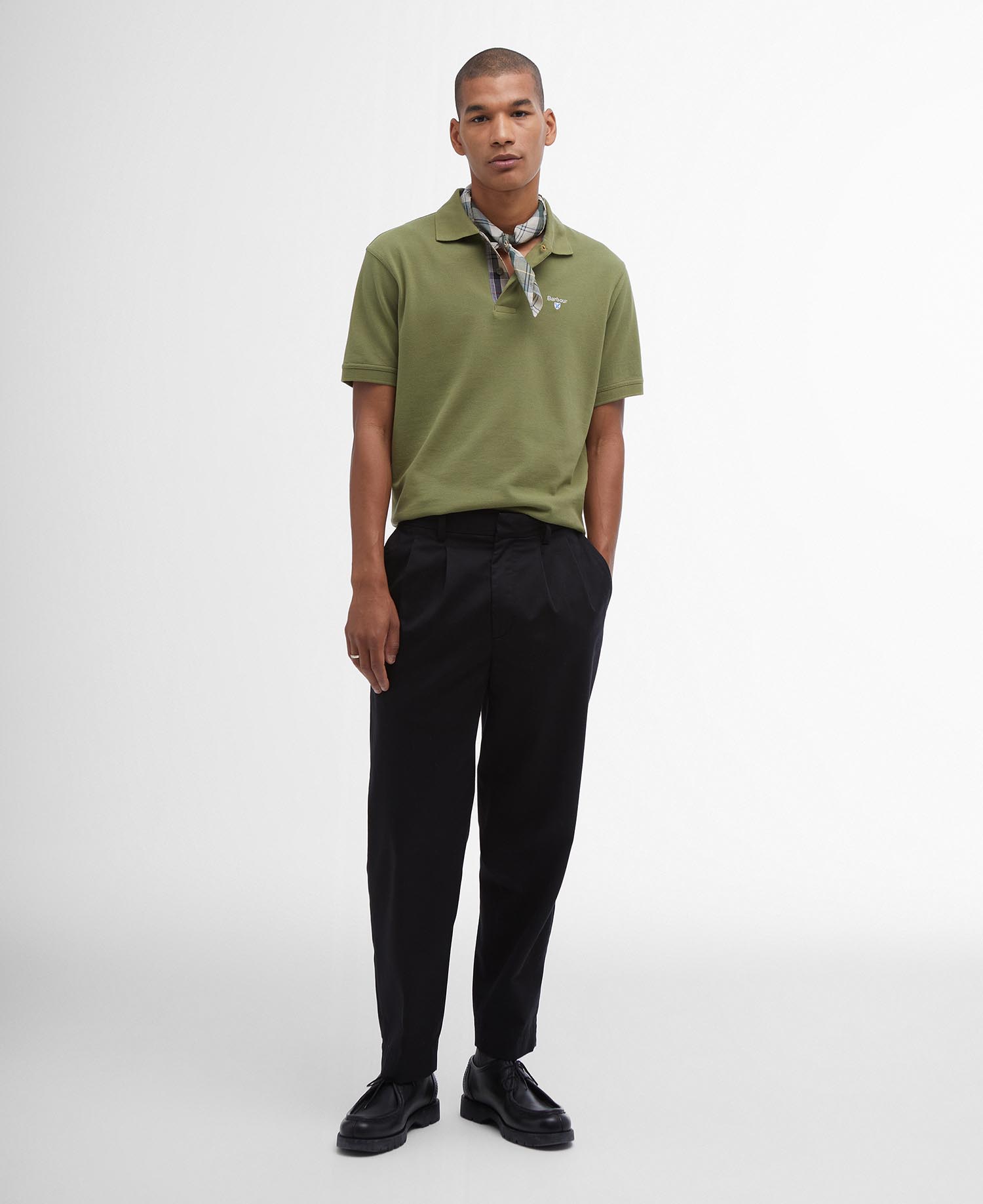 Tartan Pique Polo Shirt image number 1