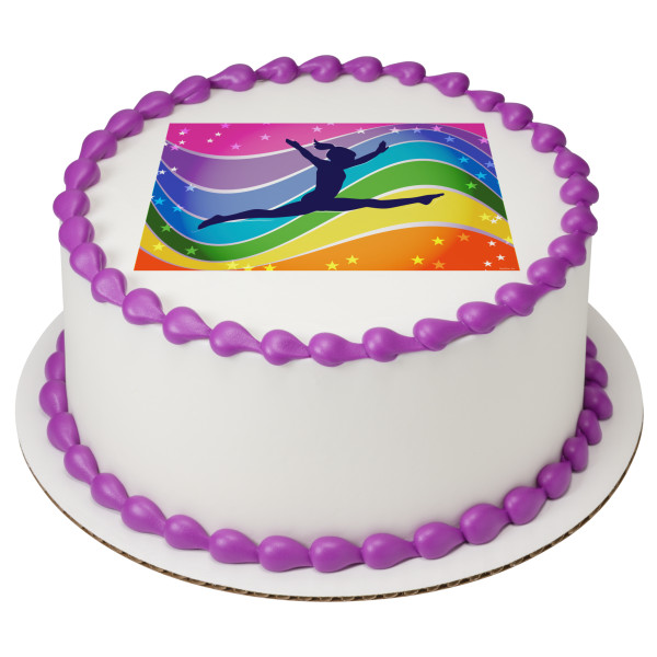 Gymnastics PhotoCake® Edible Image®