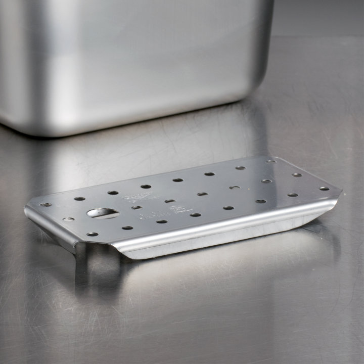 Fourth-size Super Pan 3® stainless steel false bottom